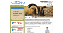 Desktop Screenshot of friscoplumbingpro.com